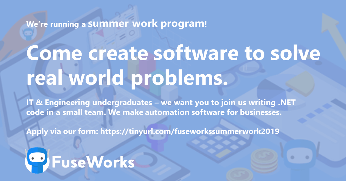 Summer work program: Junior Software Developer